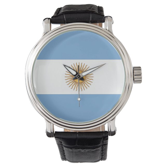 Patriotique, montre spéciale avec Drapeau d'Argent (devant)