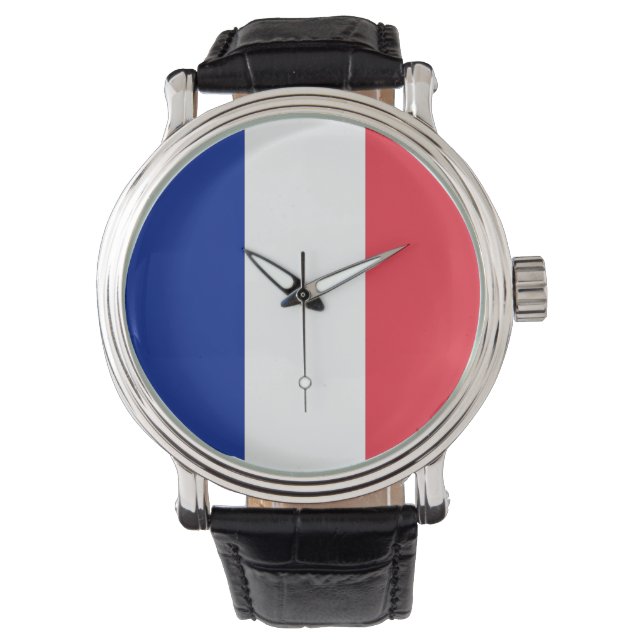 Patriotique, montre spéciale avec Drapeau de Franc (devant)