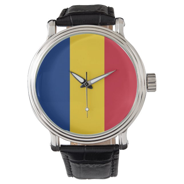 Patriotique, montre spéciale avec drapeau de Rouma (devant)