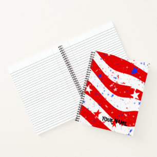 Patriotique Personnaliser le Carnet Spiral