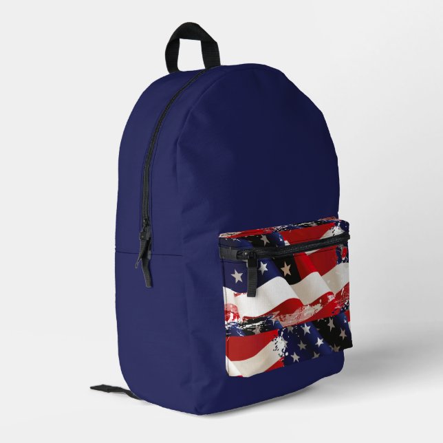 Patriotique USA Drapeau sac à dos (Coin arrière gauche)