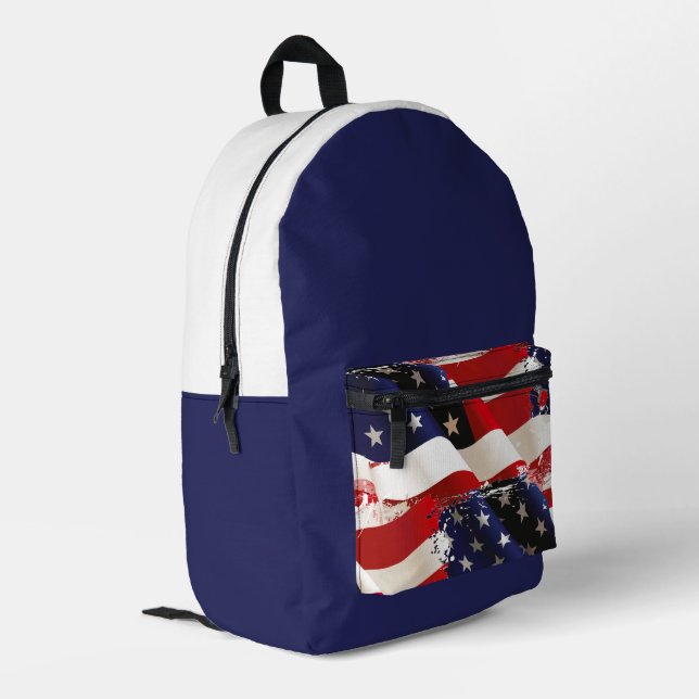 Patriotique USA Drapeau sac à dos (Coin arrière gauche)
