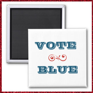 Patriotique VOTE BLEU Magnet