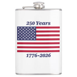 Patriotisch 250 Jahre 1776-2026 Flachmann