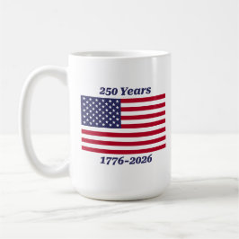 Patriotisch 250 Jahre 1776-2026 Kaffeetasse