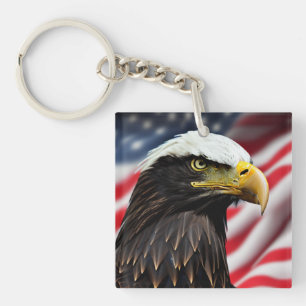 Patriotisch/Adler/Amerikanisch/USA  Schlüsselanhänger
