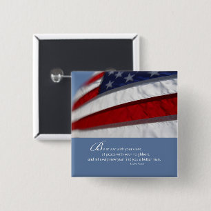 Patriotisch, amerikanische Flagge Button