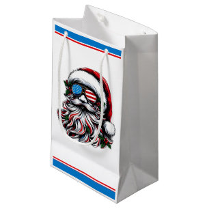 Patriotisch-amerikanischer Weihnachtsmann Kleine Geschenktüte