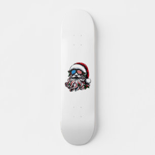 Patriotisch-amerikanischer Weihnachtsmann Skateboard