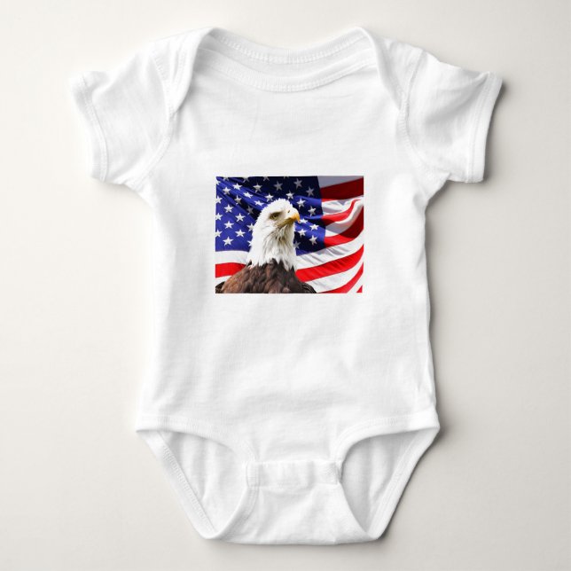 Patriotisch Baby Strampler (Vorderseite)