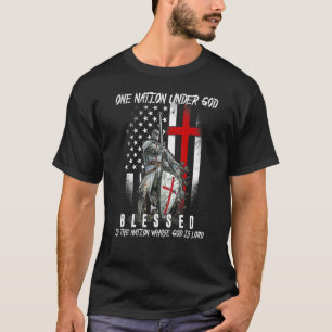 Patriotisch Christlich gesegnete eine Nation unter T-Shirt