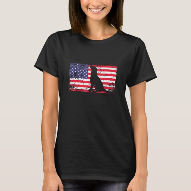 Patriotisch Deutsch Kurzhaarige Pointer Gsp Dog 4t T-Shirt (Vorderseite)