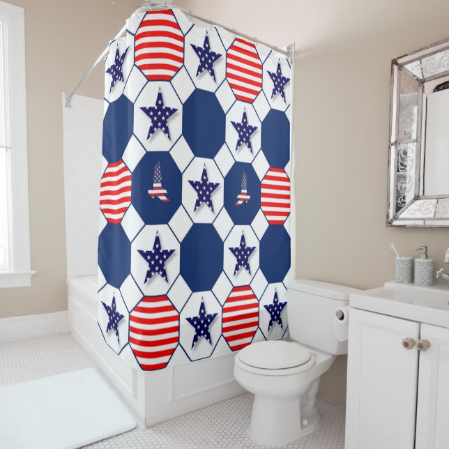 Patriotisch Duschvorhang (Beispiel)