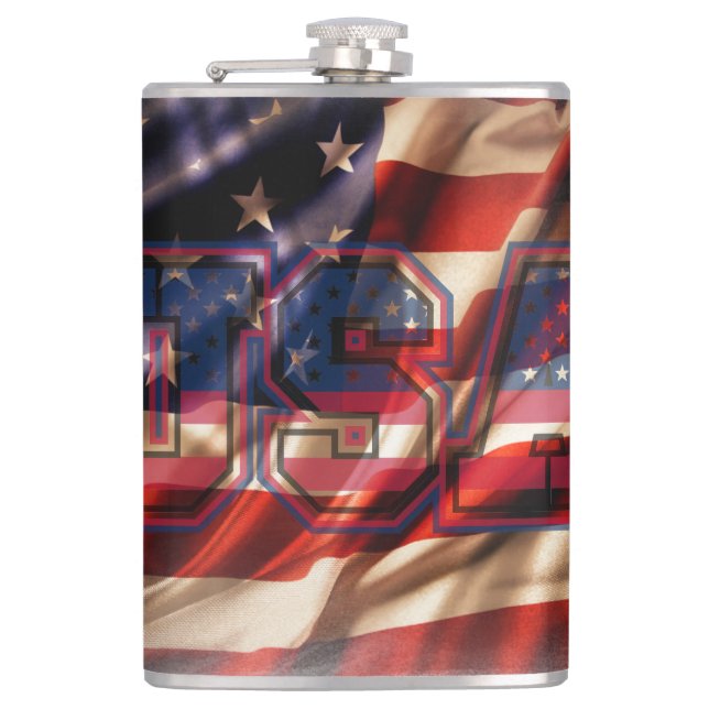 Patriotisch Flachmann (Vorderseite)