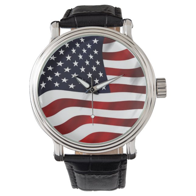 Patriotisch, Flag eWatch Armbanduhr (Vorderseite)