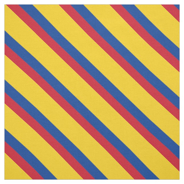 Patriotisch: Flagge Kolumbiens Stoff (Muster)