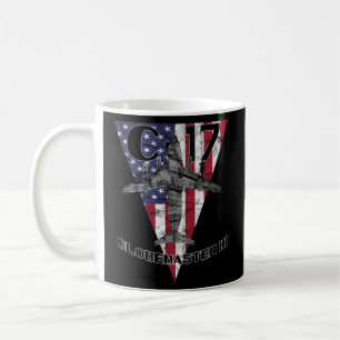 Patriotisch für das Militärflugzeug C-17 Globemast Kaffeetasse