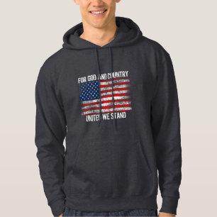 Patriotisch für Gott und Land Vereint Wir stehen Hoodie