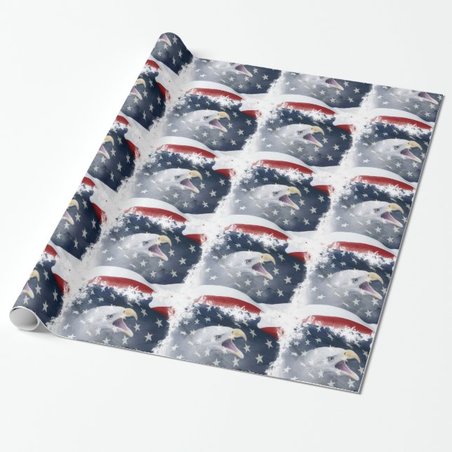 Patriotisch Geschenkpapier (Ungerollt)