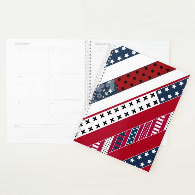 Patriotisch, Patchwork Planer (Anzeige)