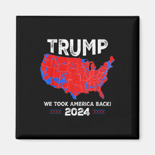 Patriotisch rot und blau Karte, Donald Trump, wir Magnet