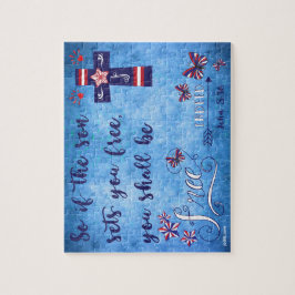 Patriotisch Rot Weiß und Blau Christlich Freiheit