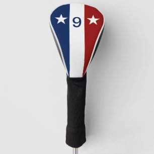 Patriotisch Rot Weiß und Blau Golf Headcover