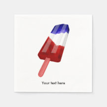 Patriotisch Rot Weiß und Blau Iceblock