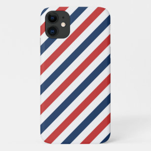 Patriotisch Rot Weiß und Blau Streifen Case-Mate iPhone Hülle
