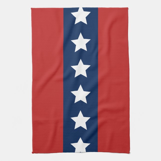 Patriotisch Rot Weiß und Blau US Flagge Küchentuch (Vertikal)