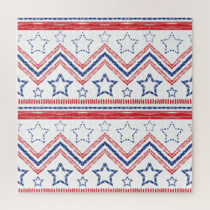Patriotisch roter blauer Stamm, amerikanische Symb