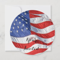 Patriotisch schwingen amerikanischer Flagge