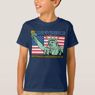 Patriotisch-unsichtbar-Freiheit und Gerechtigkeit  T-Shirt