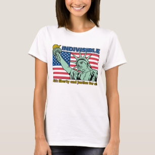 Patriotisch-unsichtbar-Freiheit und Gerechtigkeit  T-Shirt