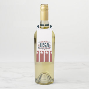Patriotisch, Vintag USA Flaschenanhänger