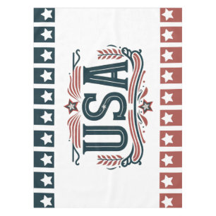 Patriotisch, Vintag USA Tischdecke