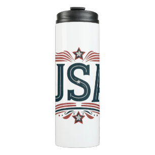 Patriotisch, vintage USA Thermosbecher
