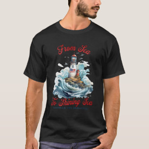 Patriotisch vom Meer zum Leuchtturm 4h O T-Shirt