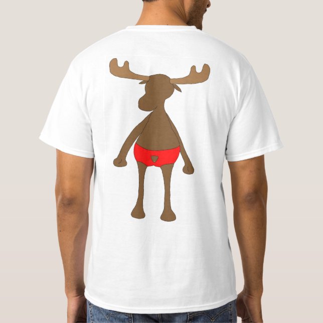 Patriotisch, wie? Elche T-Shirt (Rückseite)