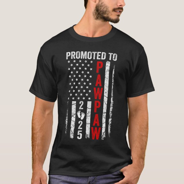 Patriotisch zum ersten Mal für Pawpaw 2025 T-Shirt (Vorderseite)