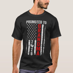 Patriotisch Zur Oma Befördert 2026 Erstmals Neu T-Shirt
