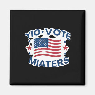 Patriotische Abstimmung Design mit amerikanischer  Magnet
