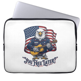 Patriotische Adler Gitarre Vintage Laptopschutzhülle