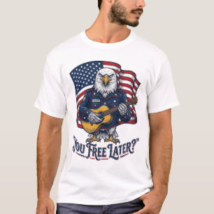 Patriotische Adler Gitarre Vintage T-Shirt