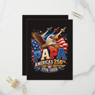 Patriotische Adler Jets America 250. Einladungspostkarte