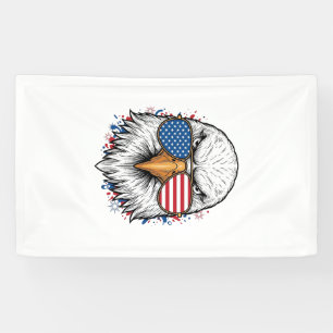 Patriotische Adler-Sonnenbrille Vintage-Vector-Shi Banner