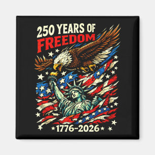 Patriotische Adlerflagge Freiheit 1776-2026 250 Ja Magnet