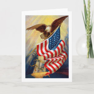 Patriotische Adlerkarte Karte