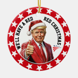 Patriotische Akrylverzierung des Präsidenten Keramik Ornament