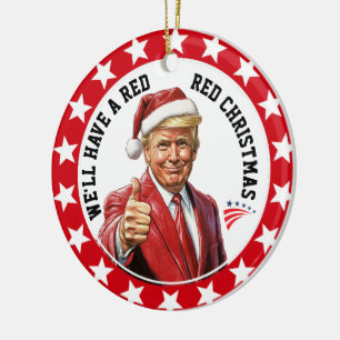 Patriotische Akrylverzierung des Präsidenten Keramik Ornament
